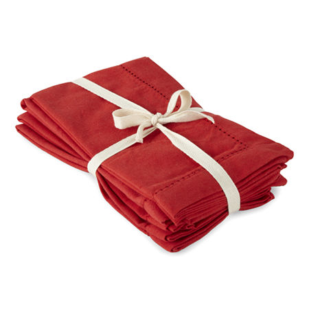 Homewear Rob 4-pc. Napkins, One Size, Red