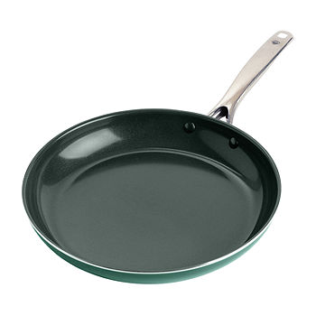 Blue Diamond Green Diamond Cast Iron Dishwasher Safe Non-Stick Frying Pan,  Color: Green - JCPenney