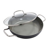 Chef's Classic™ Nonstick Hard Anodized 12 Nonstick Skillet with Glass  Cover 