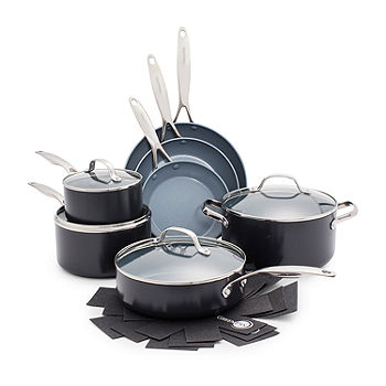Levels Stainless Steel Stackable Ceramic Nonstick 11-Piece Cookware Set
