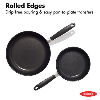 OXO 9.5 Ceramic Pro Non-Stick Skillet with Lid Gray