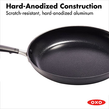  OXO Good Grips Pro 12 Frying Pan Skillet, 3-Layered German  Engineered Nonstick Coating, Dishwasher Safe, Oven Safe, Stainless Steel  Handle, Black: Home & Kitchen