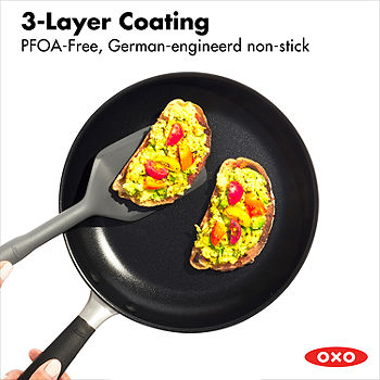 OXO Good Grips Pro 10 Frying Pan Skillet, 3-Layered German Engineered  Nonstick Coating, Stainless Steel Handle, Dishwasher Safe, Oven Safe,  Black: Home & Kitchen 