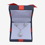 Lab Created White Opal Sterling Silver Pear 2-pc. Jewelry Set