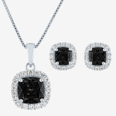 Genuine Black Onyx Sterling Silver Jewelry Set