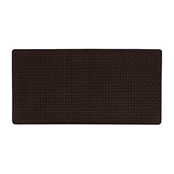 Achim Embossed Faux Leather Anti-Fatigue 20X39 Kitchen Mat
