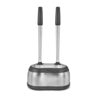 Polder Dual Bath Caddy Combo Plunger & Toilet Bowl Brush
