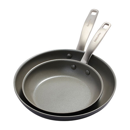 GreenPan Chatham Hard Anodized Ceramic Non-Stick 2-pc. Frying Pan, One Size, Gray