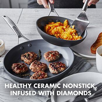 Healthy Ceramic Nonstick Cookware Set, Diamond Infused Scratch