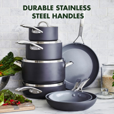 GreenPan Paris Pro Healthy Hard Anodized Ceramic Non-Stick 11-pc. Cookware Set