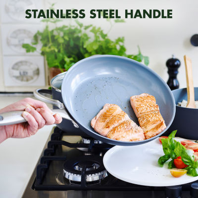 GreenPan Lima Hard Anodized Ceramic Non-Stick 10" Open Frypan with Turner Set