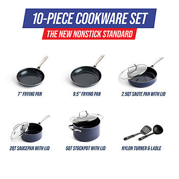 Blue Diamond Hard Anodized Pro 10-Piece Cookware Set