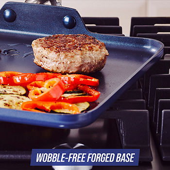As Seen On TV Diamond 10.5 Blue Square Non-Stick Grill Pan 1 ct