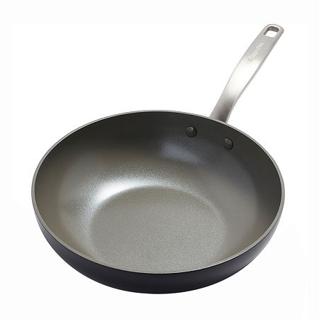 GreenPan Chatham Hard Anodized Ceramic Non-Stick 11 Wok, One Size, Gray