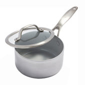 Stainless Steel Mira Series 1.7qt And 3.3qt Sauce Pan With Lid