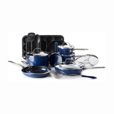 As Seen On TV Blue Diamond Infused 20pc. Aluminum NonStick Cookware