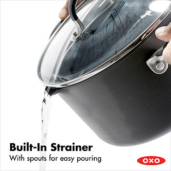 OXO Good Grips Tri-Ply Stainless Steel Pro 5Qt Covered Stock Pot, Silver