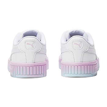 Puma Carina 2.0 Gradient Little Girls Sneakers, Color: White - JCPenney