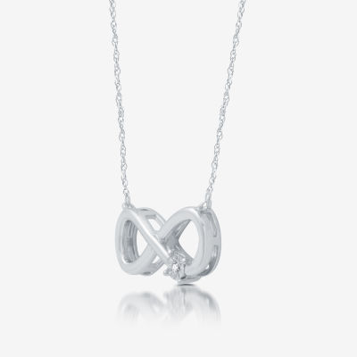 YES, PLEASE! Diamond-Accent Sterling Silver Infinity Pendant Necklace