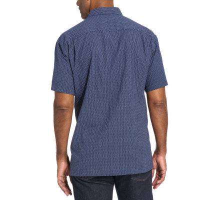 Van Heusen Mens Short Sleeve Camp Shirt