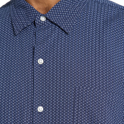 Van Heusen Mens Short Sleeve Camp Shirt