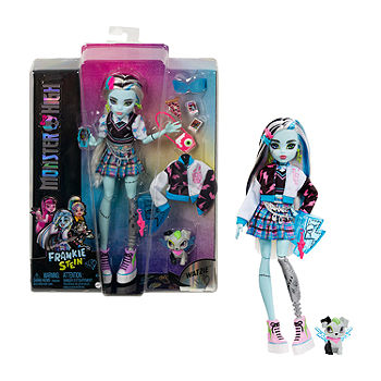 High Doll- Frankie Stein With Pet, Blue And Black Streaked Hair - JCPenney