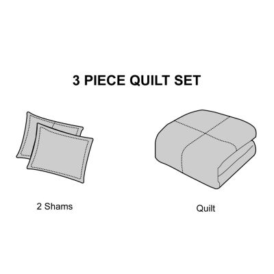 Stratford Park Ursula 3pc Quilt Set