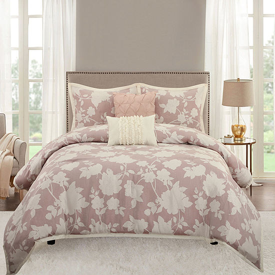 Stratford Park Talia 5-pc. Midweight Comforter Set, Color: Blush - JCPenney