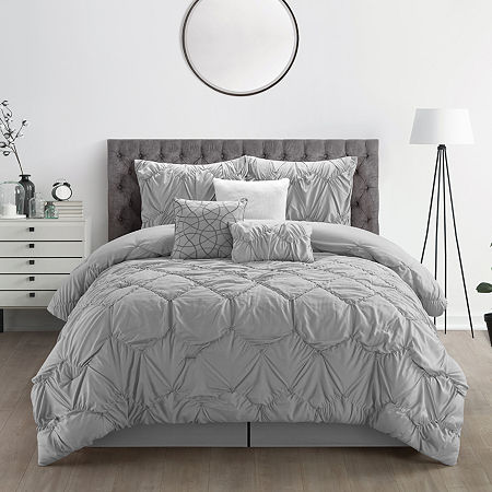 Stratford Park Naomi 7-pc. Midweight Comforter Set, One Size, Gray