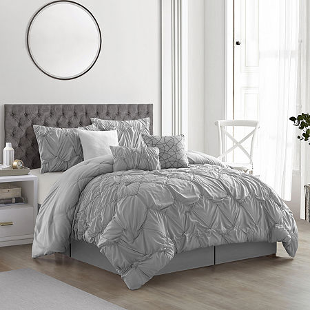 Stratford Park Naomi 7-pc. Midweight Comforter Set, One Size, Gray