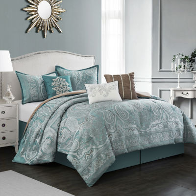 Stratford Park Hilaire Midweight Complete Bedding Set, Color Blue
