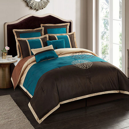 Stratford Park Amber 8-pc. Midweight Comforter Set, One Size, Blue