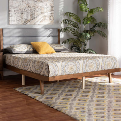 Jarlan Upholstered Rectangle Bed