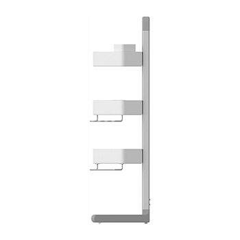 Smart Design Adjustable 3-Tier Can Organizer Rack ,White