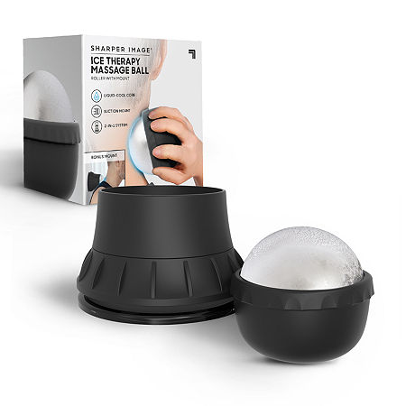 Sharper Image Ice Therapy Massage Ball With Wall Mount In Gray