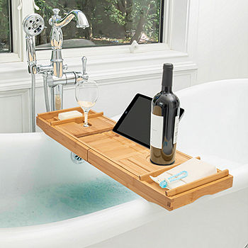 Home Expressions Bamboo Bathtub Caddy, Color: Cream - JCPenney