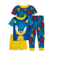 Toddler Boys 4-pc. Sonic the Hedgehog Pajama Set, 2t, Blue