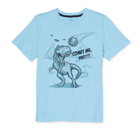 Thereabouts Little & Big Boys Crew Neck Short Sleeve Graphic T-Shirt, X-large (18-20), Blue