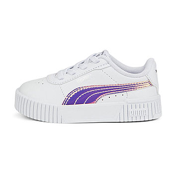PUMA Caven 2.0 Big Girls Sneakers, Color: White Blue - JCPenney