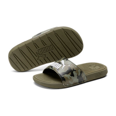 PUMA Little & Big  Boys Cool Cat 2.0 Camo Slide Sandals