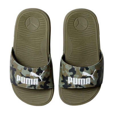 PUMA Little & Big  Boys Cool Cat 2.0 Camo Slide Sandals