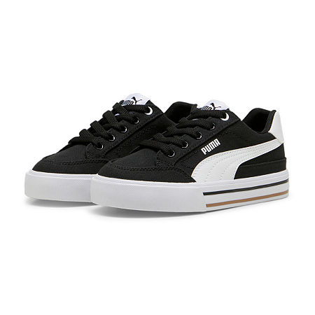 PUMA Court Classic Vulc Little Boys Sneakers, 12 Medium, Black