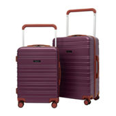 Wrangler San Antonio 3PC Expandable Rolling Luggage Set w/ 20in Rolling Carry-On and 2 Packing Cubes, Lilac