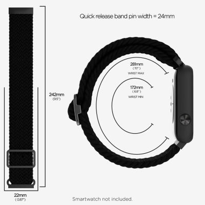Itouch Air 4 Unisex Adult Black Watch Band Jmta4-Strap
