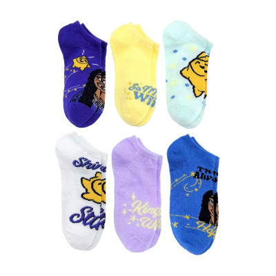 Big Girls 6 Pair Wish Low Cut Socks