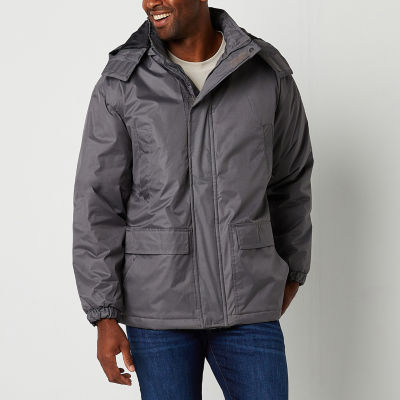 Victory Mens Big and Tall Hooded Midweight Overcoat