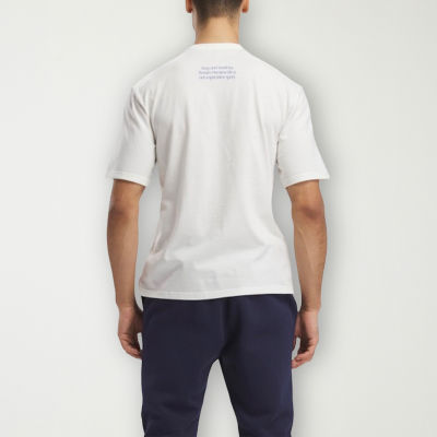 Reebok Mens Crew Neck Short Sleeve Athletic Fit Graphic T-Shirt