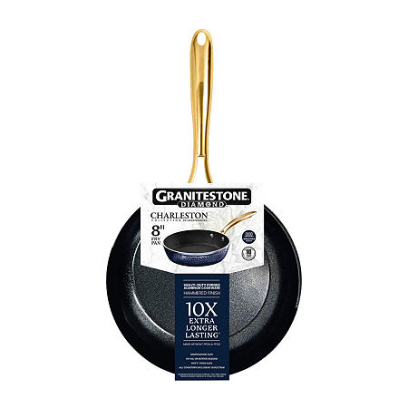 Granitestone Charleston Collection Hammered 8 Non-Stick Frying Pan, One Size, Blue