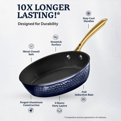 Granitestone Charleston Collection Hammered 12' Non-Stick Frying Pan