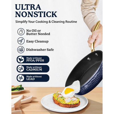 Granitestone Charleston Collection Hammered 12' Non-Stick Frying Pan